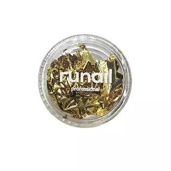 ruNail, Фольга для дизайна ногтей «Поталь», золото