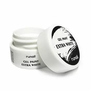 ruNail, Гель-краска Extra White, 7 г