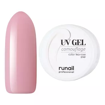 ruNail, Камуфлирующий UV-гель, чайная роза, 56 г