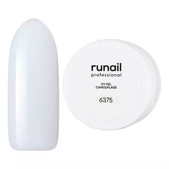 ruNail, Камуфлирующий UV-гель, молочный коктейль, 15 г