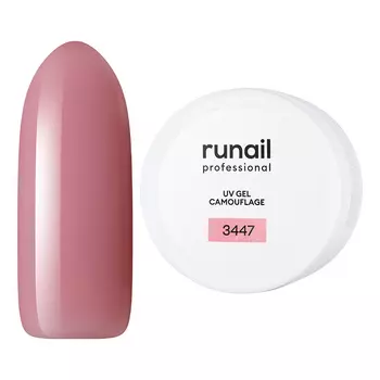 ruNail, Камуфлирующий UV-гель, розовые небеса, 15 г