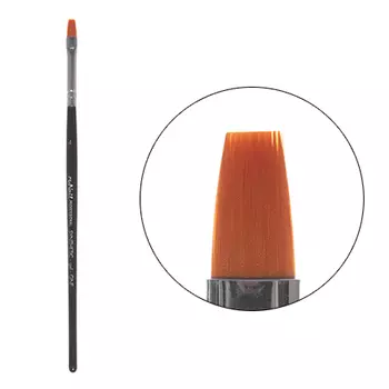 ruNail, Кисть Gel Synthetic GNF №4