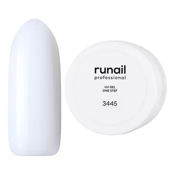 ruNail, Однофазный UV-гель, белый, 15 г