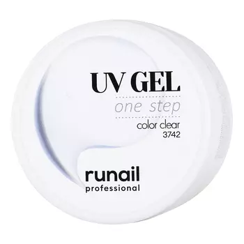 ruNail, Однофазный UV-гель, прозрачный, 56 г