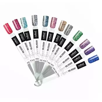 ruNail, Палитра гель-лаков Lurex №2, 12 оттенков