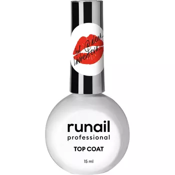 ruNail, Топ для гель-лака Gloss Non Sticky, 15мл
