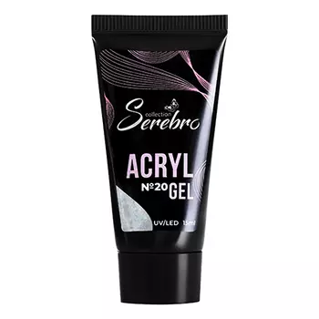 Serebro, Acryl Gel №20, с шиммером, 15 мл