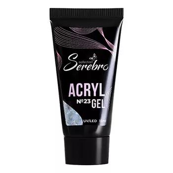 Serebro, Acryl Gel №23, с шиммером, 15 мл