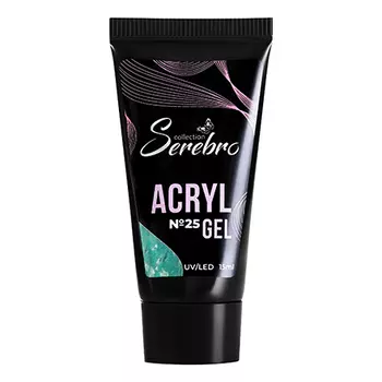 Serebro, Acryl Gel №25, с шиммером, 15 мл