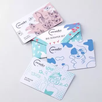 Swanky Stamping, Большие скраперы, 3 шт.