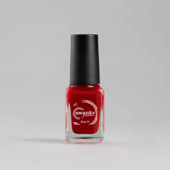 Swanky Stamping, Лак для стемпинга №S07, красный, 6 мл