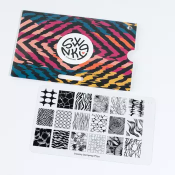 Swanky Stamping, Пластина №154, большая 14,5*9,5см