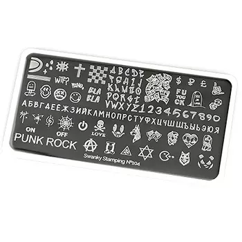 Swanky Stamping, Пластина для стемпинга №104