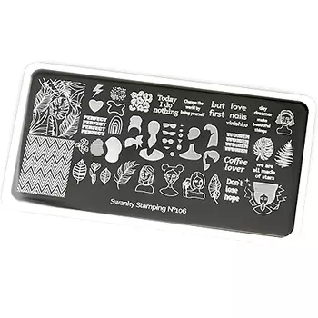 Swanky Stamping, Пластина для стемпинга №106
