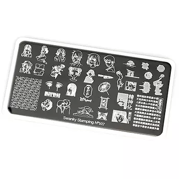 Swanky Stamping, Пластина для стемпинга №107