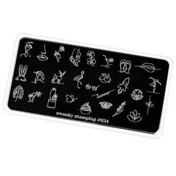 Swanky Stamping, Пластина для стемпинга №34