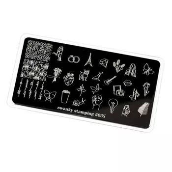 Swanky Stamping, Пластина для стемпинга №35