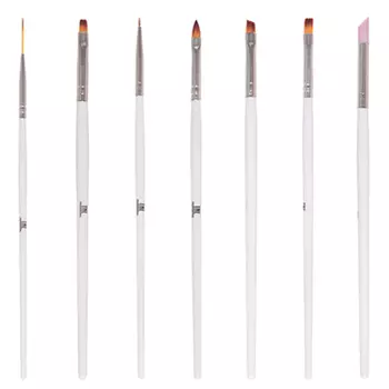 TNL, Набор кистей + керамическое копытце для удаления птеригия 7 шт.