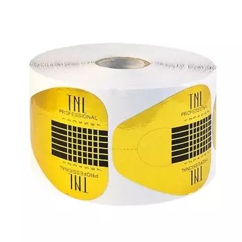 TNL, одноразовые формы для ногтей (широкие, золотые) 500 шт