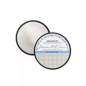TNL Professional, Крем для ног с мочевиной и ланолином Recovery Foot Cream, интенсивное увлажнение и питание, 200 мл