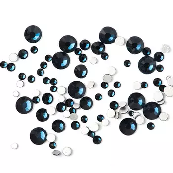 TNL, Стразы кристалл, mix «Черная ночь»