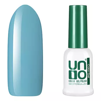 UNO, Гель-лак №071 Туманная бирюза, Misty Turquoise, 8 мл