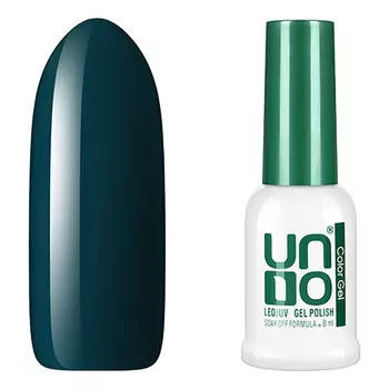 UNO, Гель-лак №222 Темно-зеленый, Dark Green