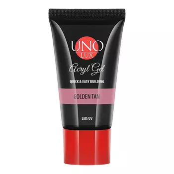 UNO LUX, Акрил-гель Golden Tan, 30 г