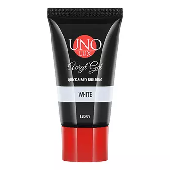 UNO LUX, Акрил-гель White, 30 г