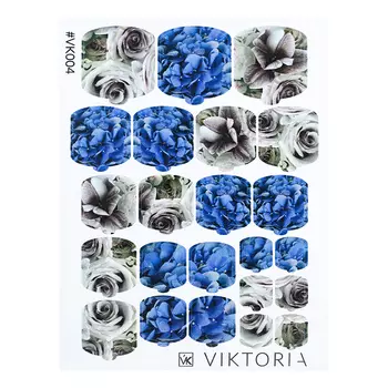 VIKTORIA, Плёнка для дизайна ногтей, №004
