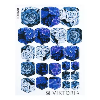 VIKTORIA, Плёнка для дизайна ногтей, №005