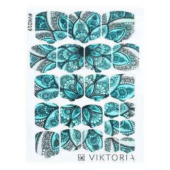 VIKTORIA, Плёнка для дизайна ногтей, №019
