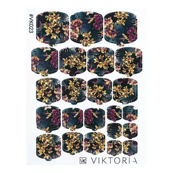 VIKTORIA, Плёнка для дизайна ногтей, №023