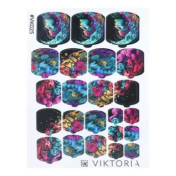 VIKTORIA, Плёнка для дизайна ногтей, №025