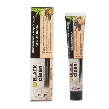 Витэкс, Зубная паста Black Clean «Отбеливание + защита десен», 85 г (УЦЕНКА)
