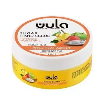 WULA Nailsoul, Сахарный скраб для рук «Яблоко, груша, абрикос», 150 мл