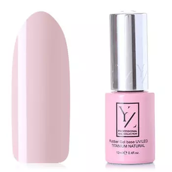 Yllozure, База Rubber Gel Titanium Natural, 12 мл