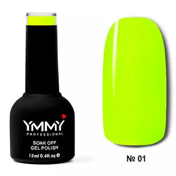 YMMY Professional, Гель-лак «Люминесцентный» №01