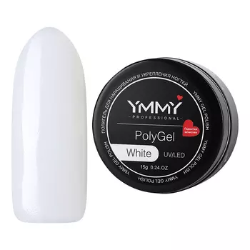 YMMY Professional, Полигель белый, 15 г