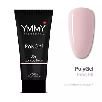 YMMY Professional, Полигель камуфлирующий №006, 30 г