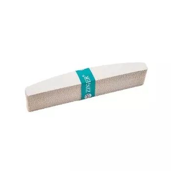 Zinger, Сменные наждачные файлы для полуовальных пилок, белые, 220 грит, 25 шт.