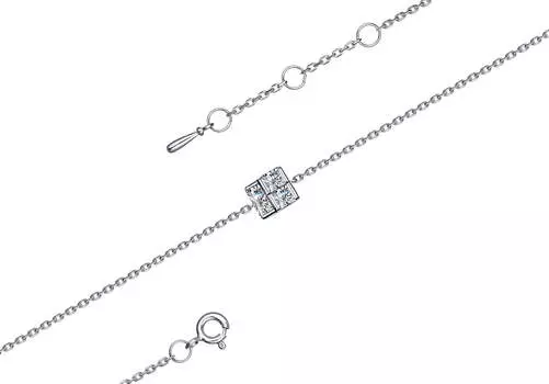 Браслет серебряный Алькор с фианитами