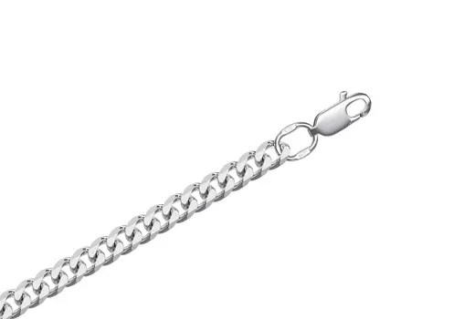 Браслет серебряный Krastsvetmet, плетение Гурмета