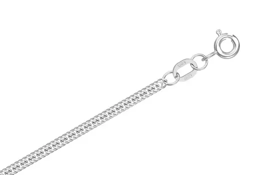 Браслет серебряный Krastsvetmet, плетение Гурмета допиа