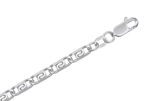 Браслет серебряный Krastsvetmet, плетение Люмакина