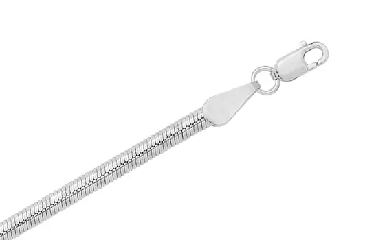 Браслет серебряный Krastsvetmet, плетение Миндалина