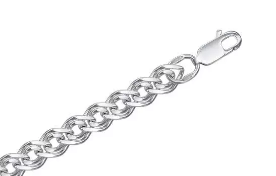 Браслет серебряный Krastsvetmet, плетение Нонна