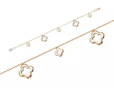 Браслет золотой Delta с фианитом