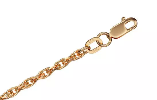 Браслет золотой Krastsvetmet, плетение Форцатина Допиа