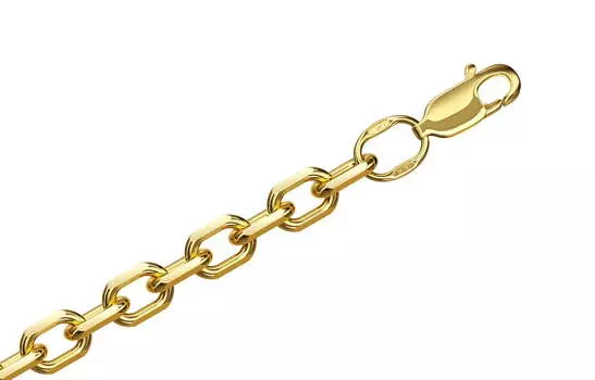 Браслет золотой Krastsvetmet, плетение Ролло